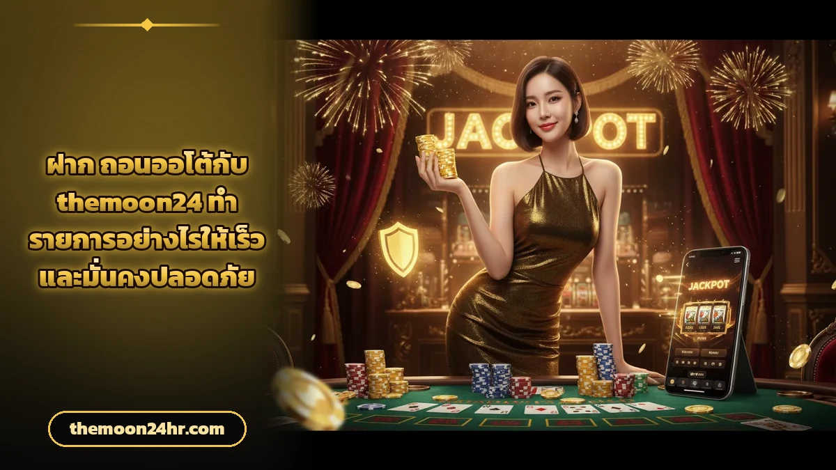 ฝาก-ถอนออโต้กับ themoon24 ทำรายการอย่างไรให้เร็วและมั่นคงปลอดภัย